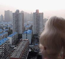 Shanghai blue roofs by VeronicaPurple