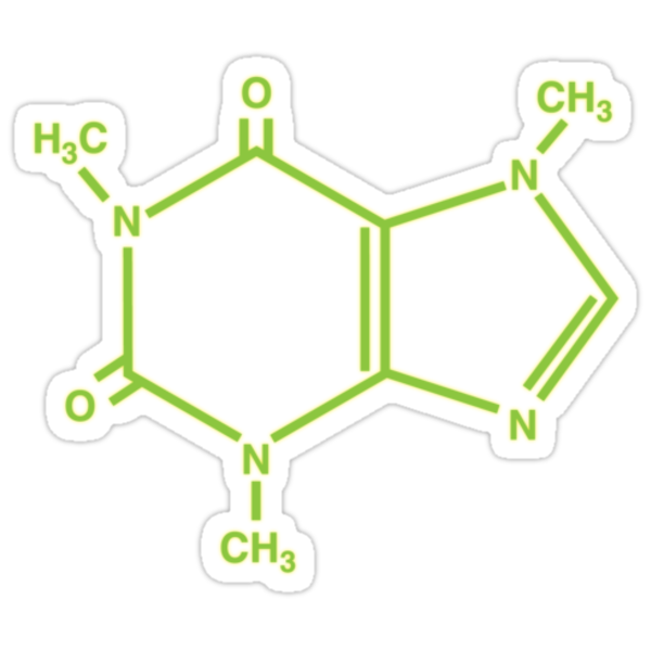 caffeine molecule png