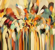 Angels Guiding Lot. Christian Modern Art by Mark Lawrence
