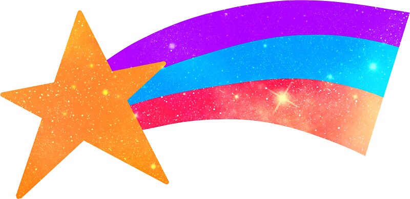 &ldquo;Shooting Star&rdquo; Stickers by Clovie31 | Redbubble