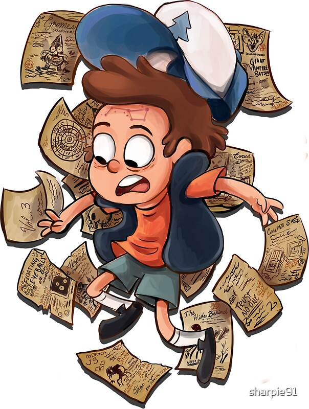 Falls Gravity Dipper Pines Stickers Redbubble 0096