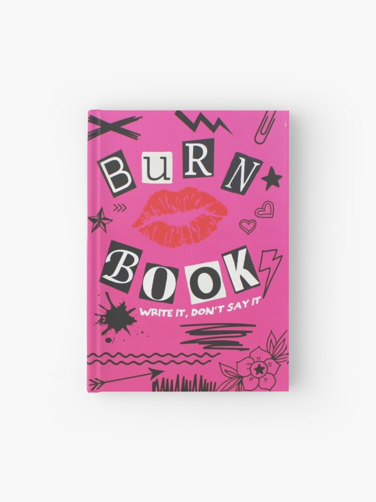 The Burn Book Cover Mean Girls Burn Book Stretchy Book Cover Walmart