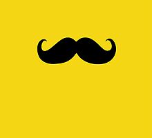 Funny Black Mustache 19 by Nhan Ngo