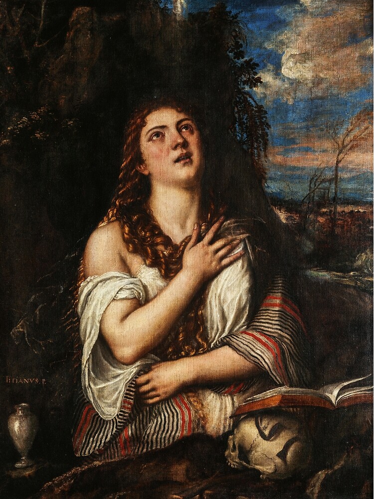 Titian The Penitent Magdalene Poster By A I M Redbubble