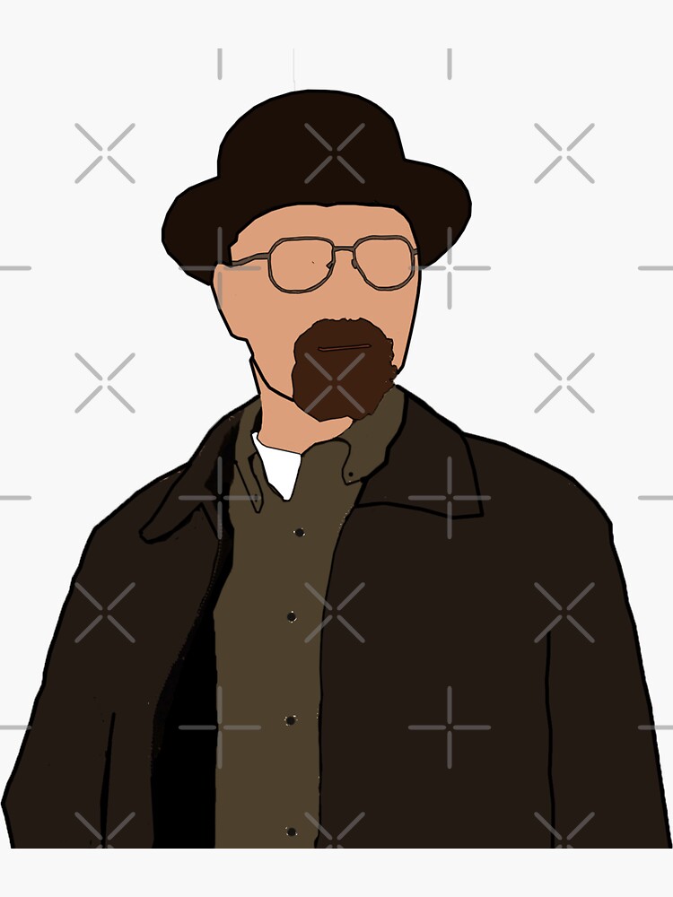 Walter Heisenberg White Breaking Bad Sticker For Sale By