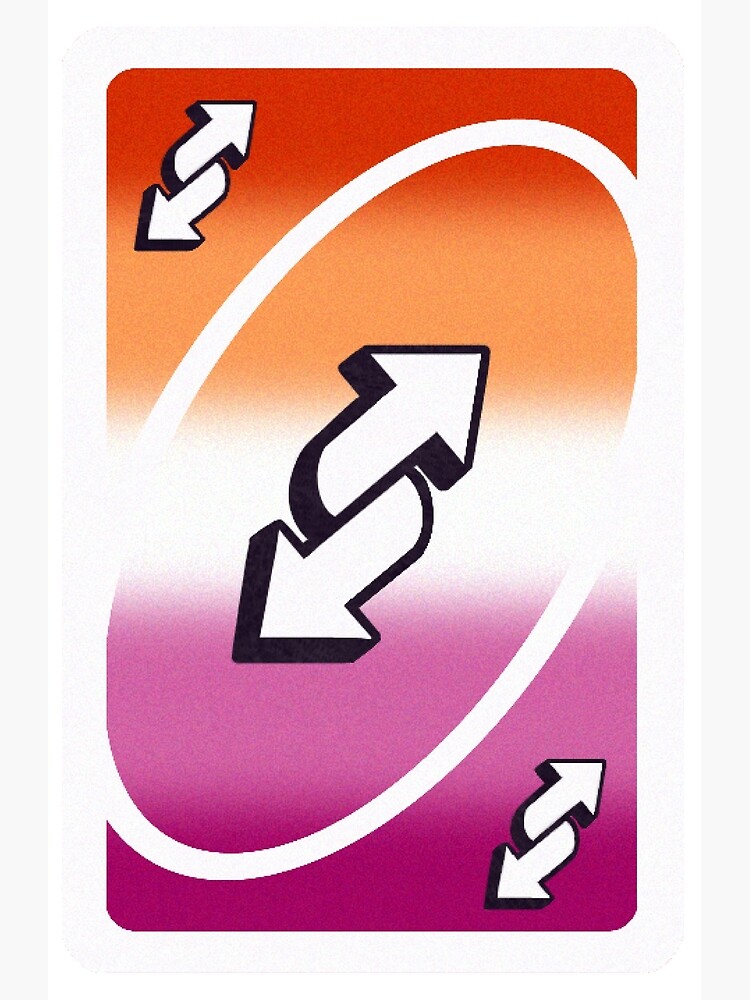 Lesbian Pride Uno Reverse Card Photographic Print By Xoxo Raylin