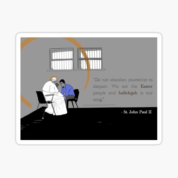 Pope John Paul II Sticker For Sale By AnimaArt Redbubble