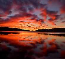 Embers Of Day - Narrabeen Lakes, Sydney Australia - The HDR Experience by Philip Johnson