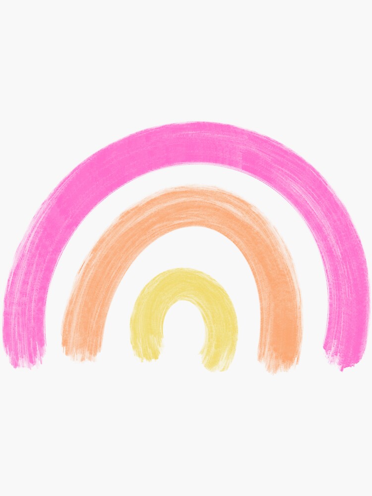 Watercolor Rainbow Sticker For Sale By Dylankerble Redbubble