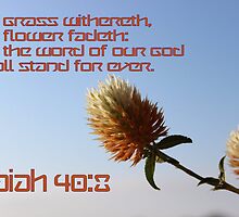 The Word of Our God Shall Stand For Ever by aprilann