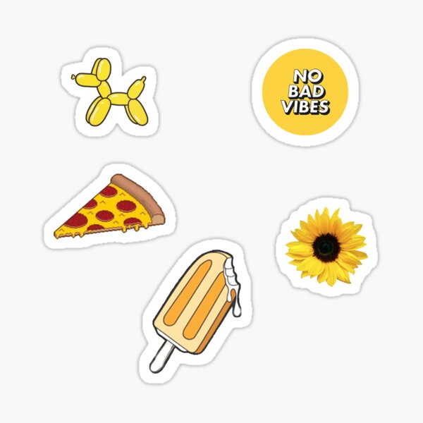 Yellow Sticker Pack Sticker By Maggie Xx Redbubble