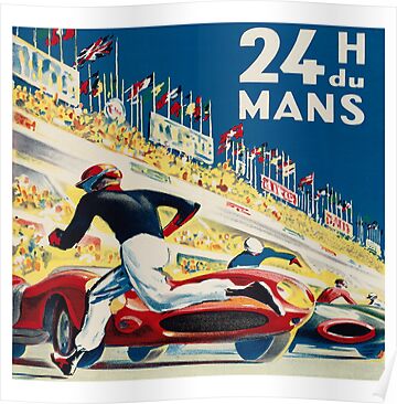 Vintage Hours Of Le Mans H Du Mons Posters By Chunga