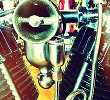 Motorcycle inner workings by Janine Barr