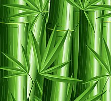 Bamboo Jungle Zen by BluedarkArt