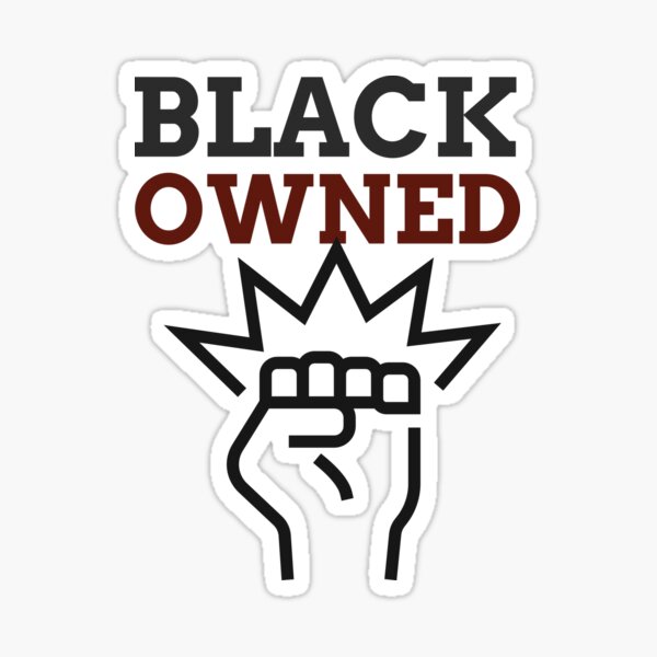 Black Owned Power Fist Sticker By Loashop Redbubble