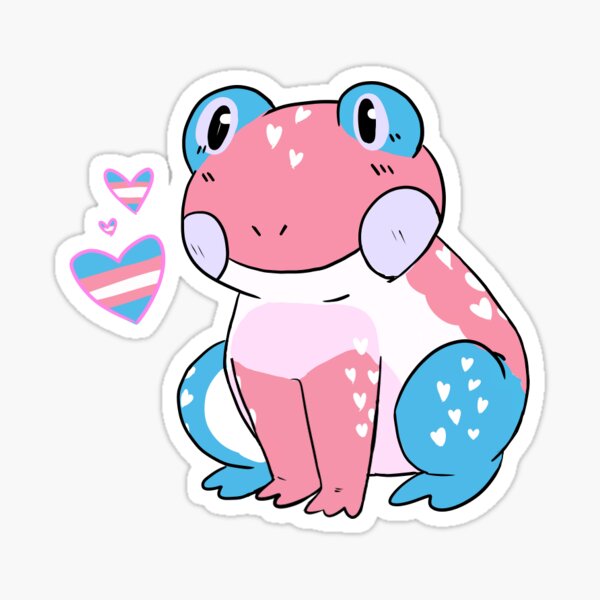 Pride Frogs Trans Flag Sticker By Kureenar Redbubble