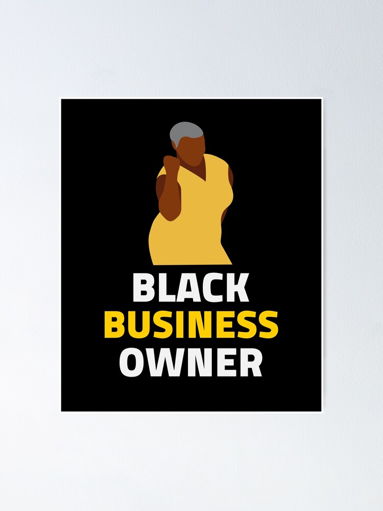 Black Business Owner Superwoman Poster By Loashop Redbubble