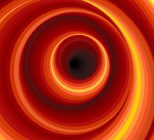 Hypnotic Virtual Orange Vertigo Hole by BluedarkArt