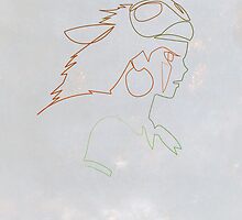 One line Mononoke by quibe