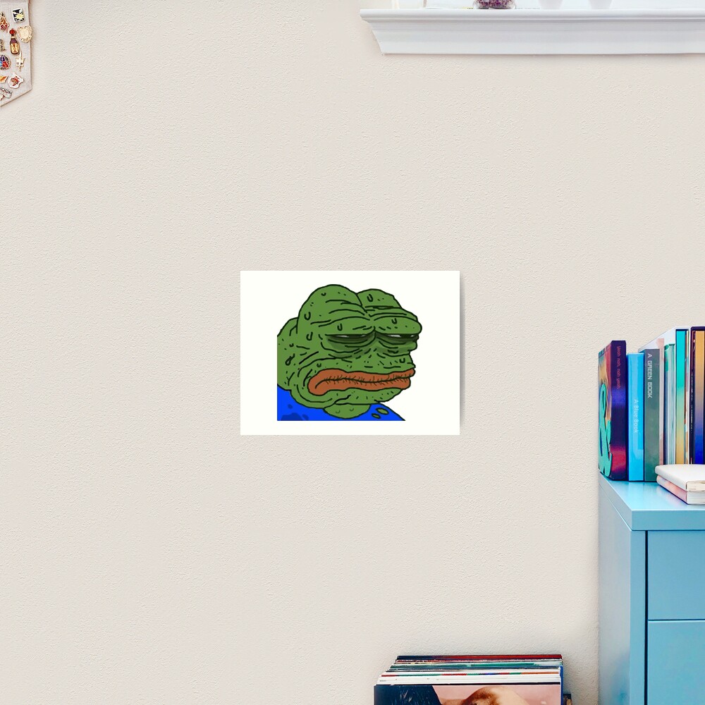 Old Pepe Meme Art Print For Sale By Iluvmemes Redbubble