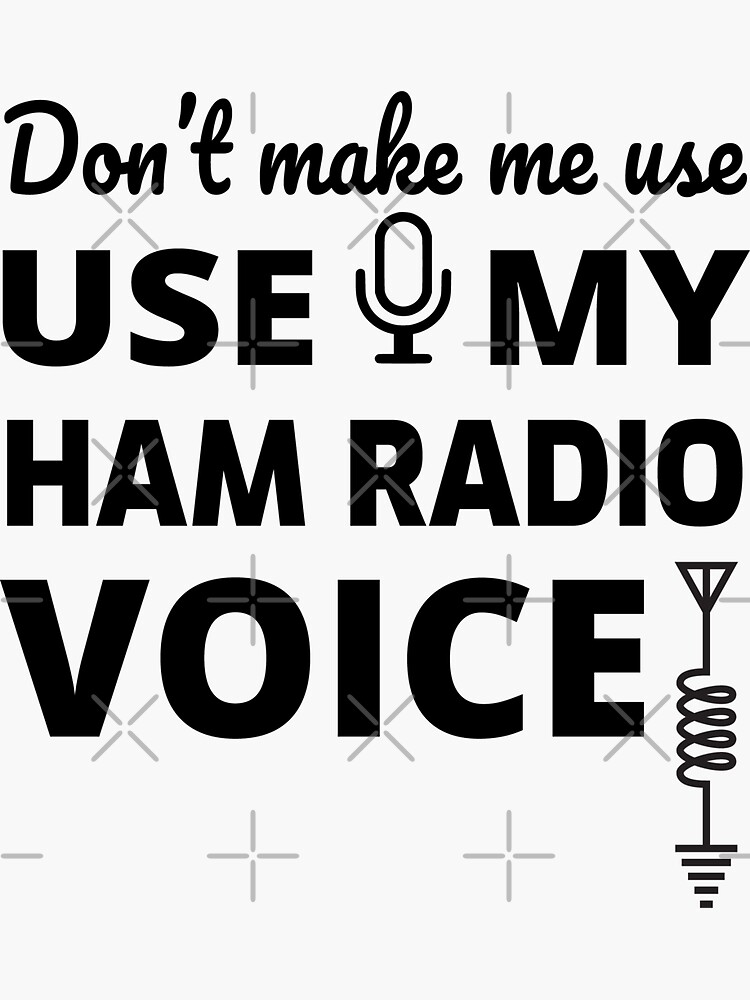 Amateur Ham Radio Gift Sticker For Sale By TastefulTees Redbubble