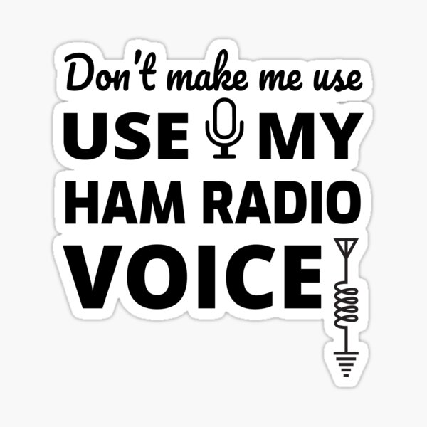 Amateur Ham Radio Gift Sticker For Sale By Tastefultees Redbubble