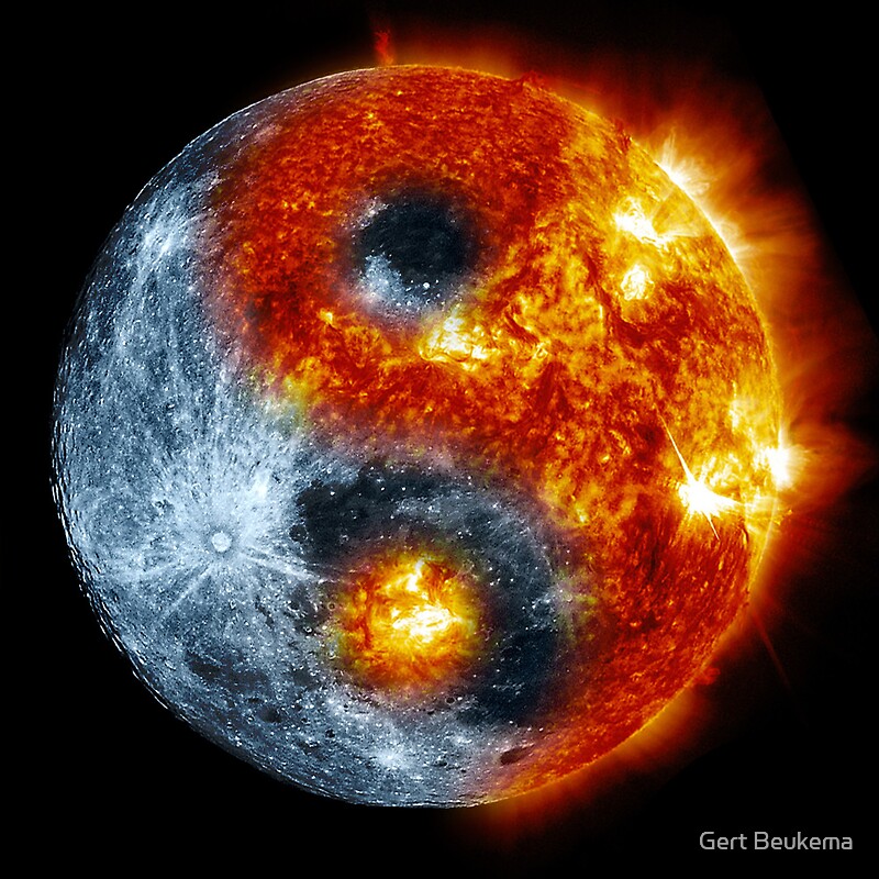 yin yang symbol sun and moon