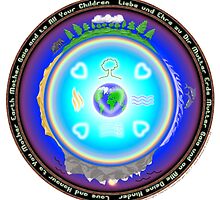 Mother Earth Gaia Mandala by Martin Rosenberger