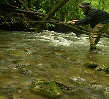 Rainy Day Fly Fishing by Chad Burrall