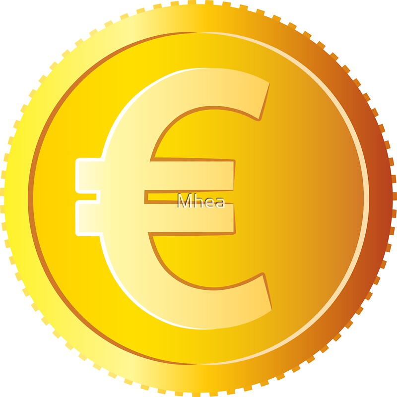 "Euro coin sticker" Stickers by Mhea Redbubble