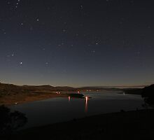 Lake Tantangara under moonlight by Tim Coleman