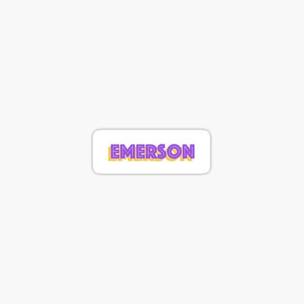 Retro Emerson College Logo Sticker For Sale By J45678 Redbubble