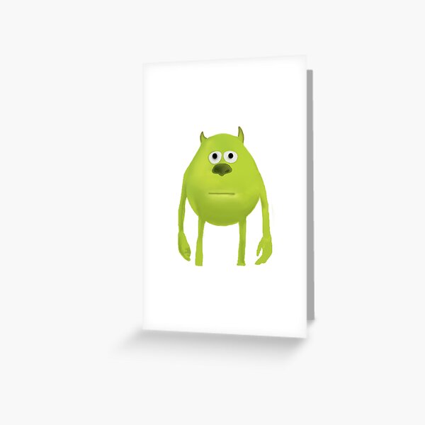 Mike Wazowski Sticker Greeting Card For Sale By MENDEZM Redbubble