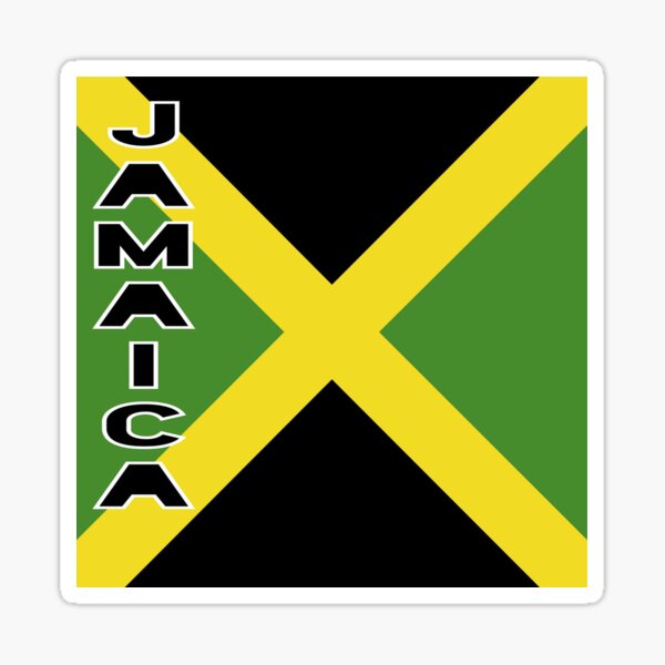 Jamaican Flag Sticker For Sale By THEWGC Redbubble