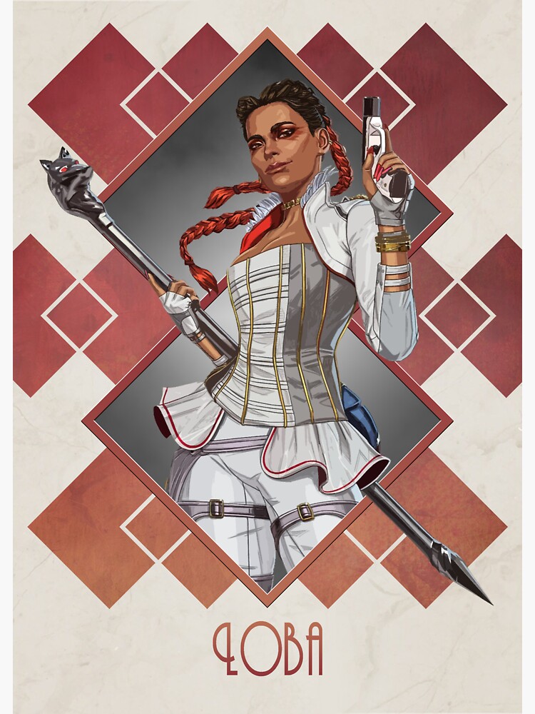 Apex Legends Art Deco Loba Character Poster Sticker For Sale By