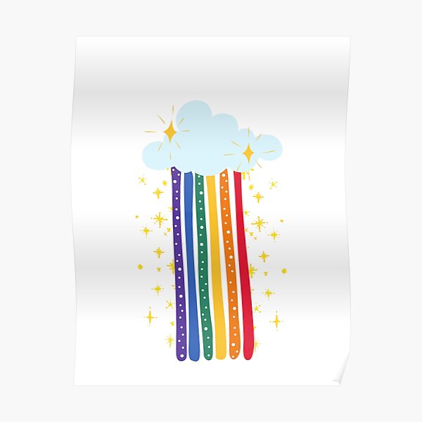 Rainbow Pride Poster For Sale By Mediocre Art Redbubble