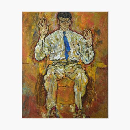 Egon Schiele Portrait Of Paris Von G Tersloh Art Board Print For Sale