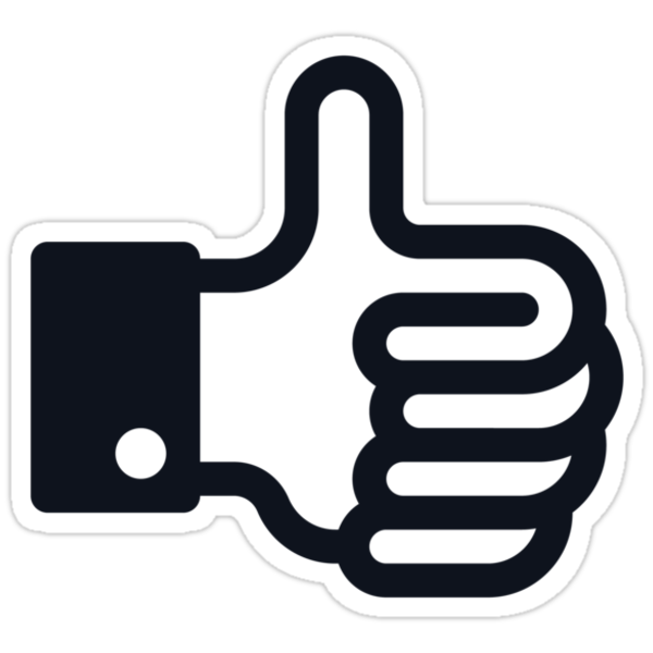 Thumb Up Pulgar Para Arriba Daumen Hoch Stickers By Mrfaulbaum