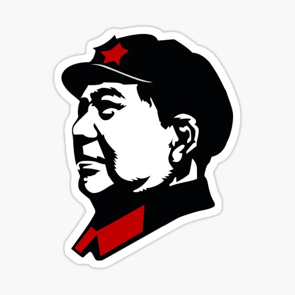 Mao Zedong Sticker By Nickredone Redbubble