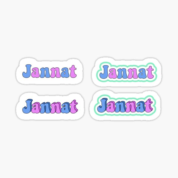 Jannat Custom Sticker Pack Sticker By Emilyshieldss Redbubble