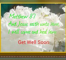 Jesus Came To Heal Get Well Card by Charldia