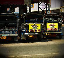 Tuk Tuks, Chiang Rai, Thailand by Duane Bigsby