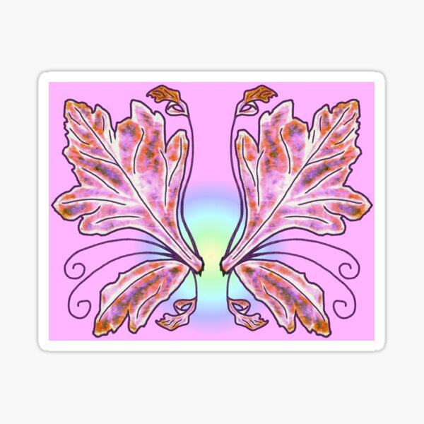 Seelie Purple Wings Sticker For Sale By Lafeeverte Redbubble