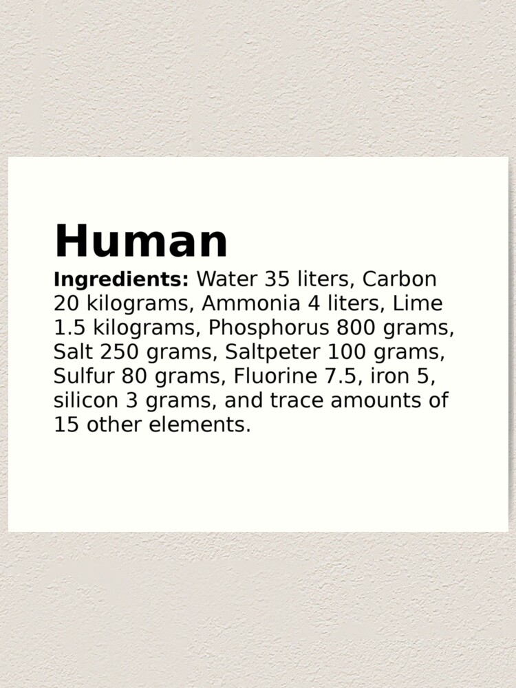 Fma Chemical Makeup Of Human Body Makeupview Co