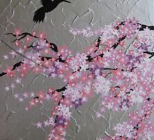 blossom with hummingbird by cathyjacobs