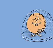 Fat mouse in a snow globe by Gabrielle Boucher