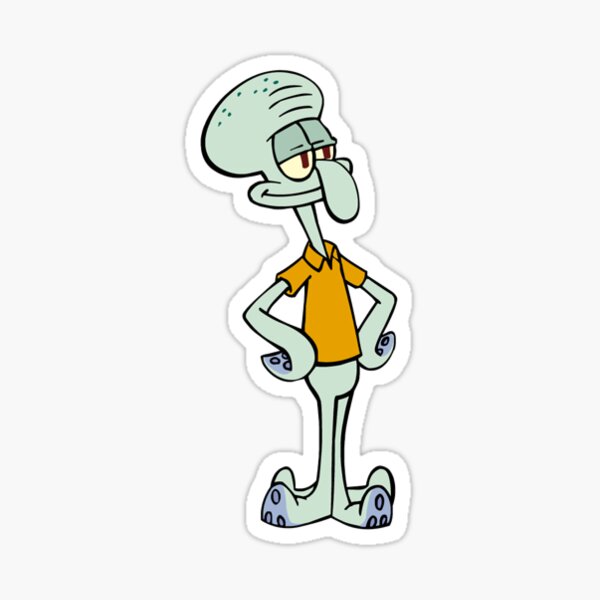 Squidward Sticker Sticker For Sale By Totalbubble Redbubble