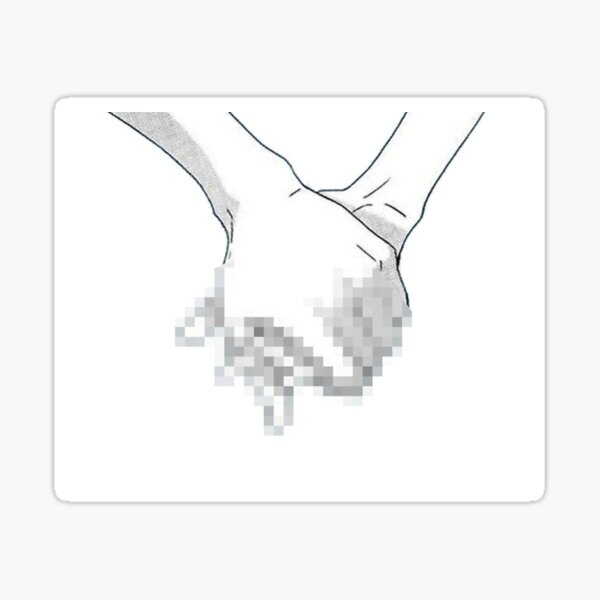 Censored Hand Holding Sticker For Sale By Debracornell Redbubble