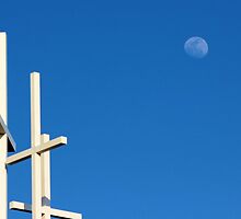 The Moon Over Grayson Bible Baptist Church by aprilann