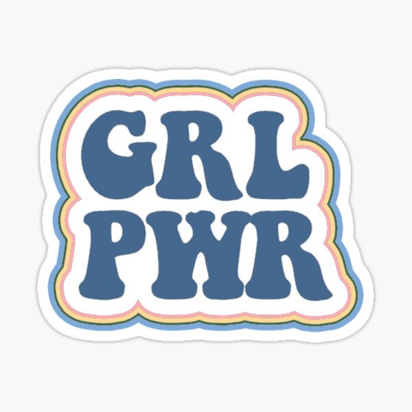 Grl Pwr Sticker Sticker By Sarahr3nee Redbubble